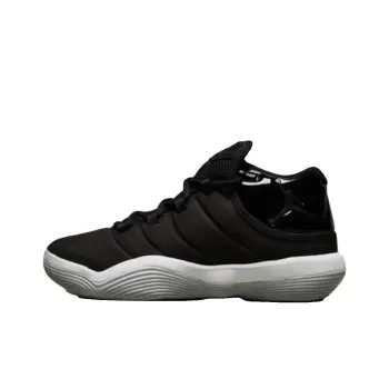 Jordan Super.Fly Abrasion Resistant Breathable Mid Top Children's Basketball Shoes Black Teenagers
