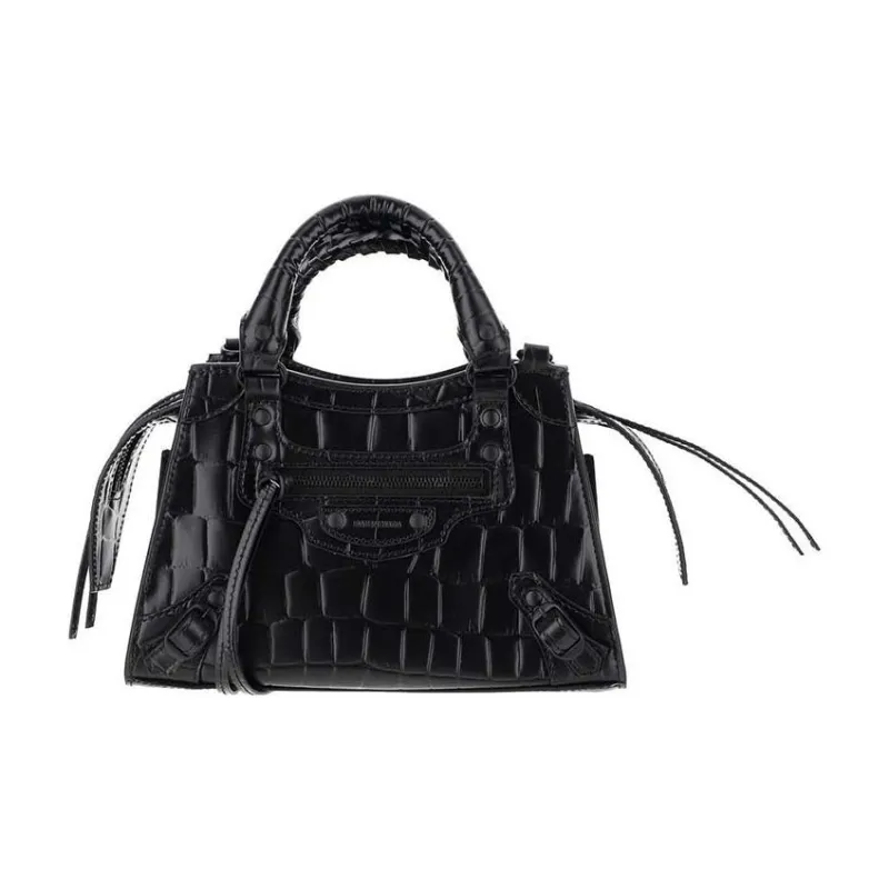 Balenciaga Neo Classic Calfskin Shoulder Bag Crossbody Bag Handbag Mini Women's Black-2