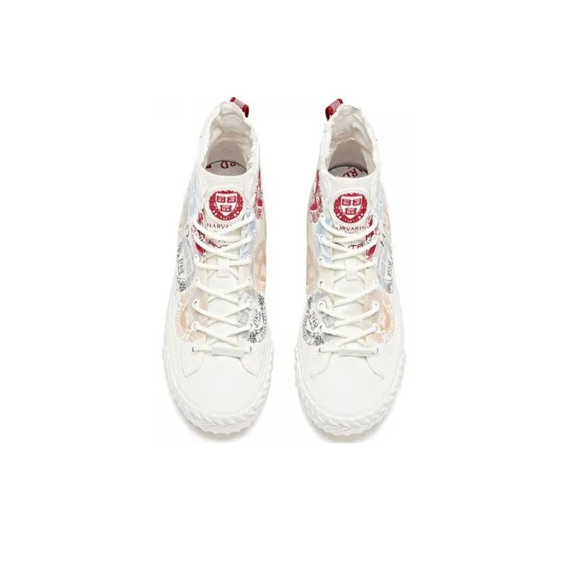 ANTA X Harvard Canvas High 'White'-2