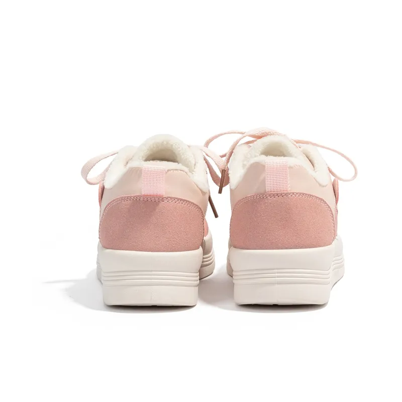 RENBEN Warm Height Increasing Low-Top Skateboard Shoes Women's-9