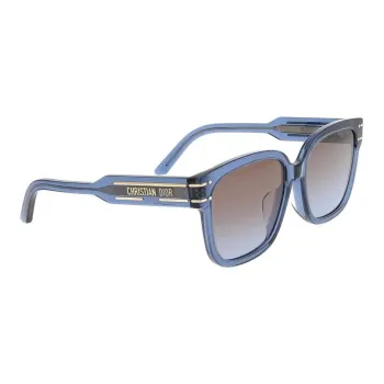 DIOR Acetate Square Sunglasses Women's Blue