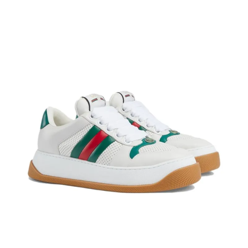 GUCCI Web Screener 'White Green Red'-1
