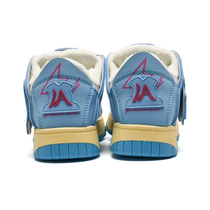 T628 Letter Puffy Shoes Anti Slip Wear Resistant Low Top Skateboard Shoes Unisex-18