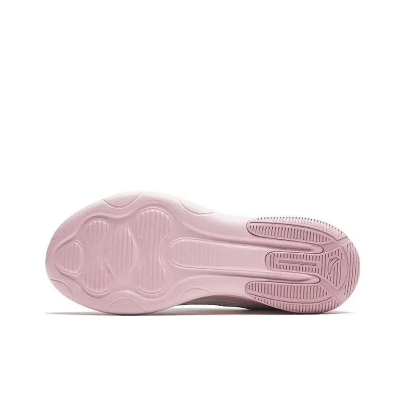 Anta Variety Training Collection Cushioning, Wear Resistant Low Top Training Shoes Women's Pink White-4