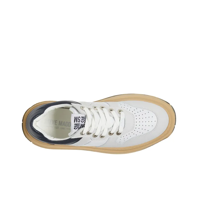 STEVE MADDEN Low-Top Casual Shoes Men's White Gray-4