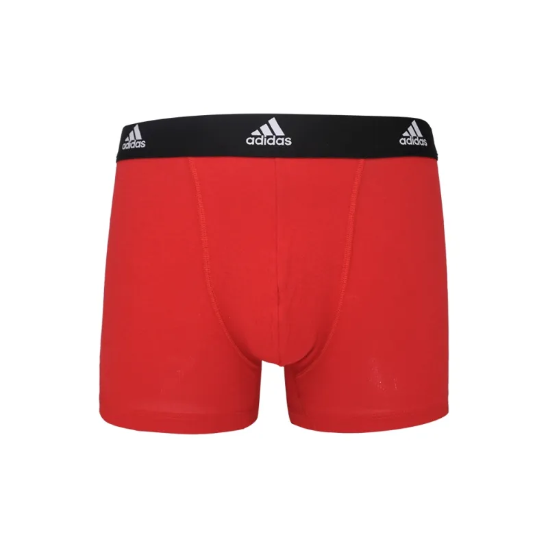 Adidas Quick-Drying Breathable Comfortable Anti-Friction Men's 3 Pack Black/Red/All Over Print Logo & Black Belt-2