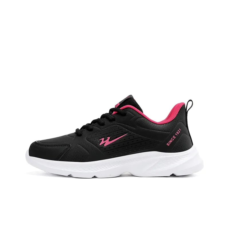 Binary Low Top Running Shoes Women's Black Rose Red-0