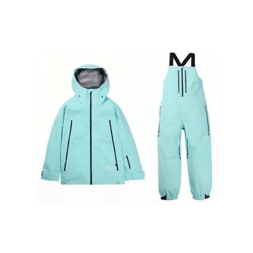 BURTON MINE 77 Series Ski Suit Sets Unisex Set Light Blue