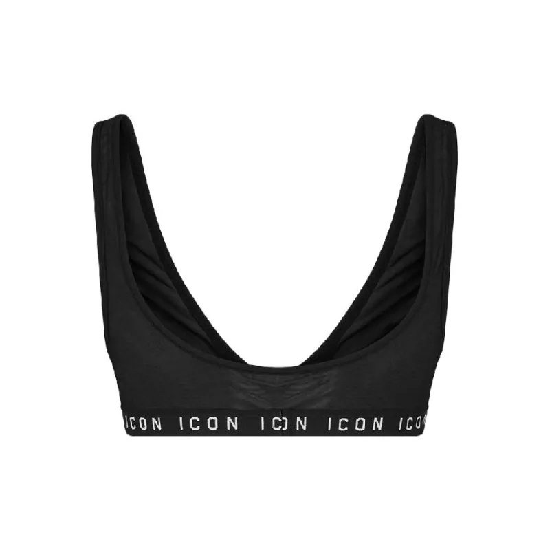 DSQUARED2 Logo underband Panelled mesh Bra-1