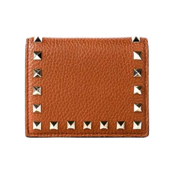 Valentino Genuine Leather Wallet Women's Brown
