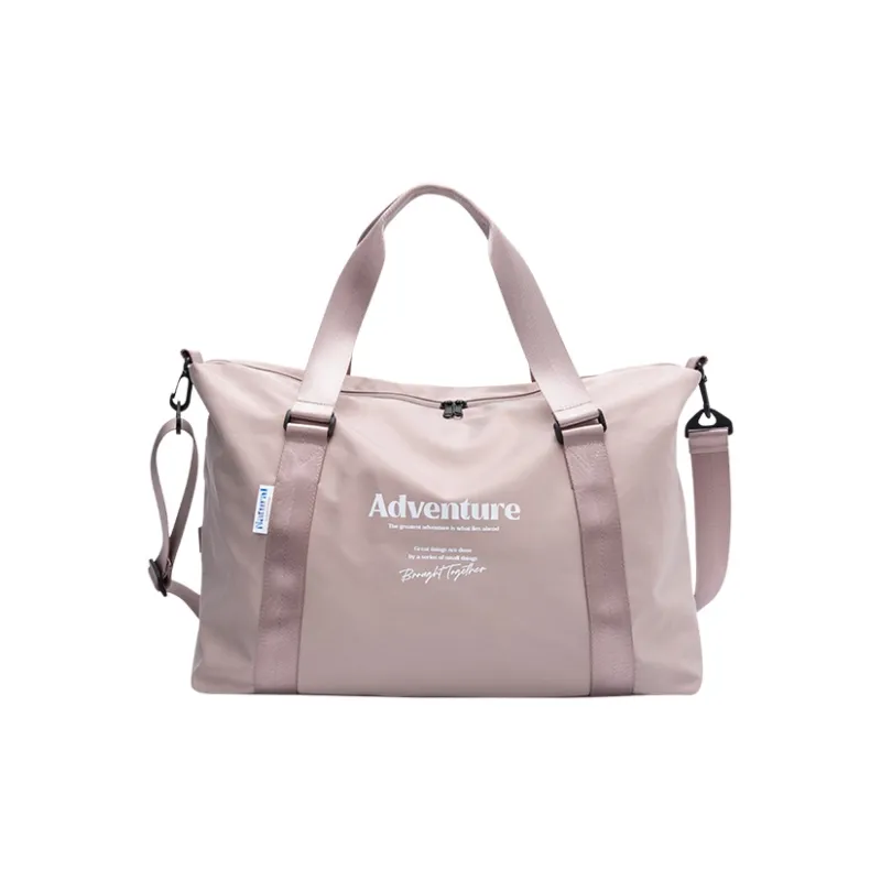 SEM/R Nylon Print Gym Bag Large Size Unisex Pink/black-0