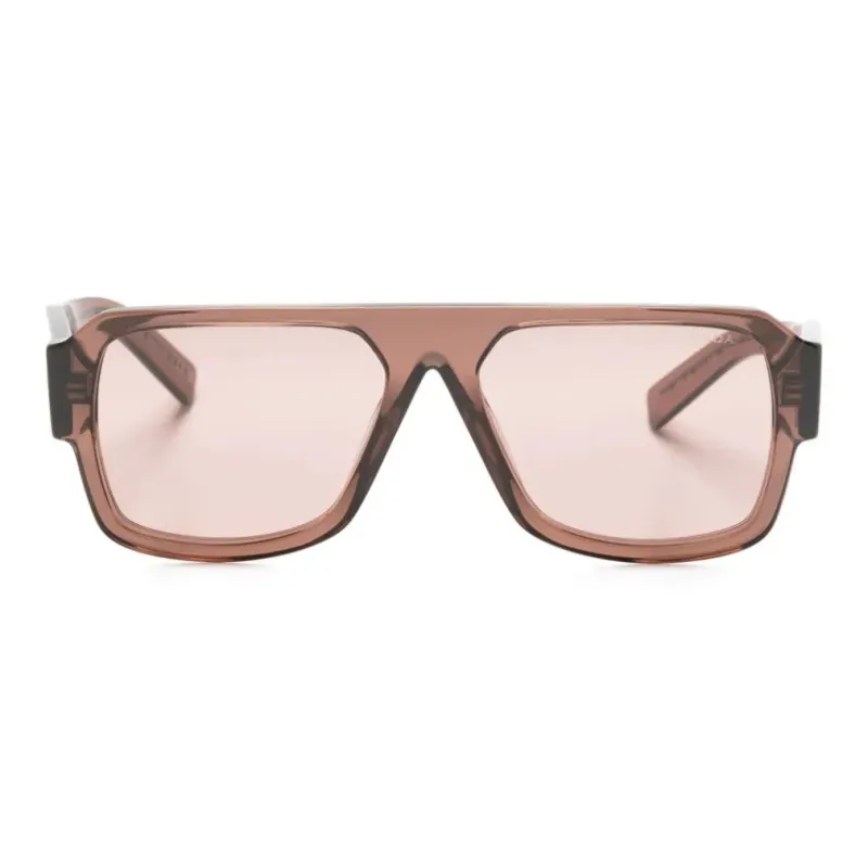 PRADA Eyewear Transparent Pilot-frame Sunglasses-1