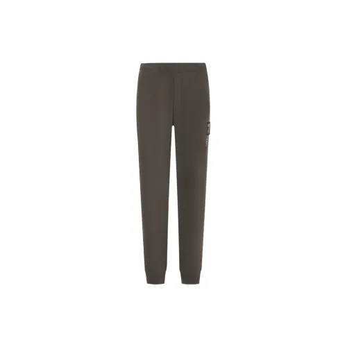 EMPORIO ARMANI EA7 FW23 Knitted Sweatpants Men's Dark Coffee