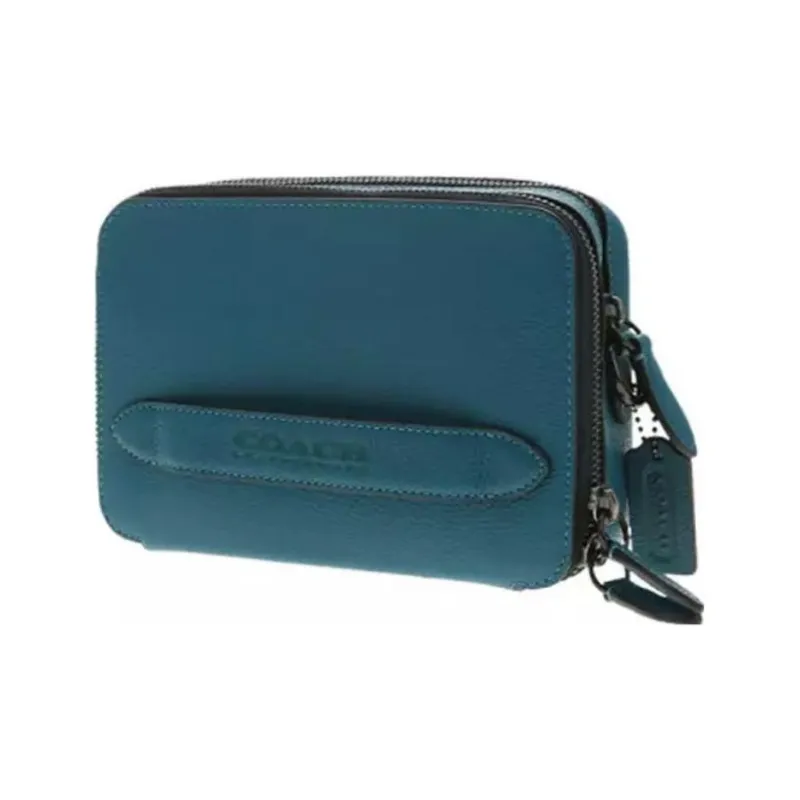 COACH Charter Cow Leather Combo Bag Storage Bag Shoulder Bag Crossbody Bag Small Size Men's Deep Tortoiseshell-3