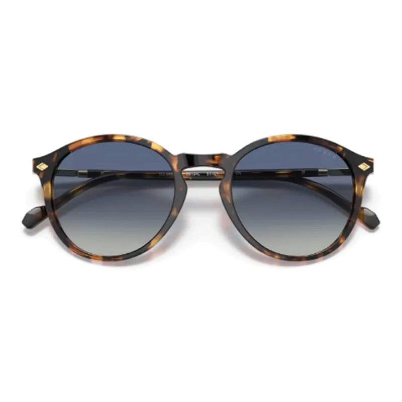 VOGUE Acetate Round Sunglasses Men's Tortoiseshell-3