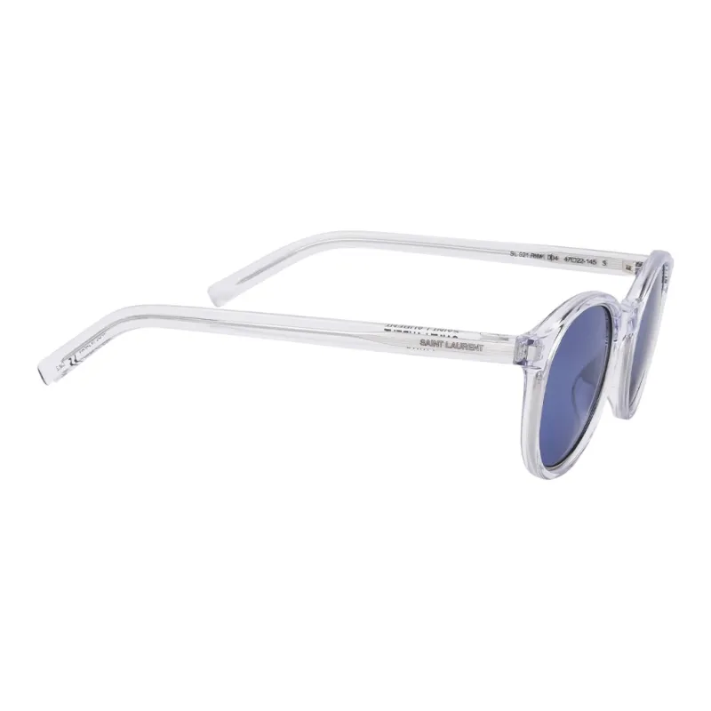 SAINT LAURENT Acetate Oval Sunglasses Unisex Transparent-2