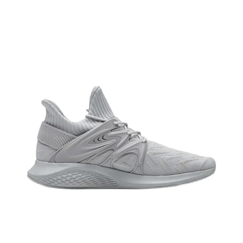 LiNing Cushioning Support Low-Top Running Shoes Men's Glacier Gray-1