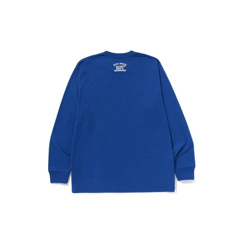 Bape Mad Face College Long Sleeve Tee-1