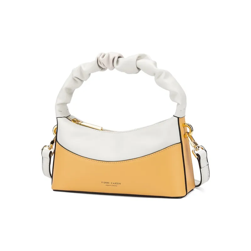 PIERRE CARDIN Cow Leather Shoulder Bag Regular Women's Pink/Yellow-7