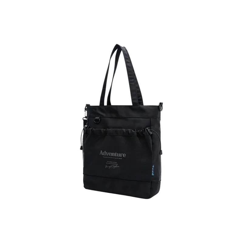 SEM/R Nylon Fabric Crossbody Bag Handheld Backpack Shoulder Bag Trumpets Men's Black/Ecru-1