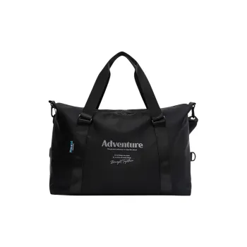SEM/R Nylon Print Gym Bag Large Size Unisex Pink/black