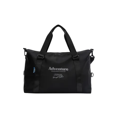 SEM/R Nylon Print Gym Bag Large Size Unisex Pink/black
