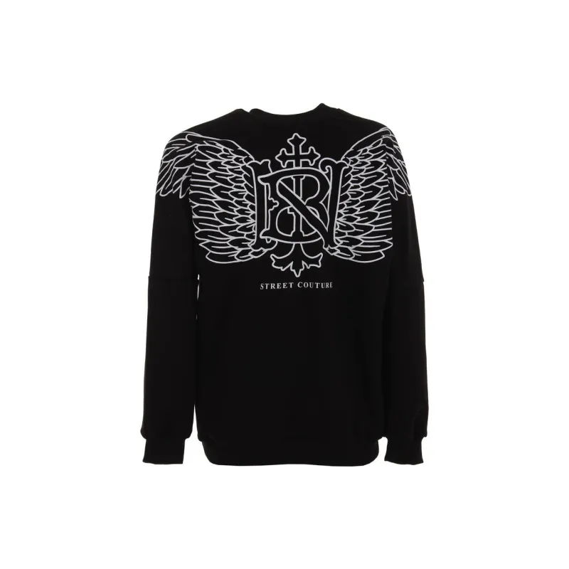 BUTNOT STREET COUTURE Felpa Stampa Ali Sweatshirt Men's Black-1