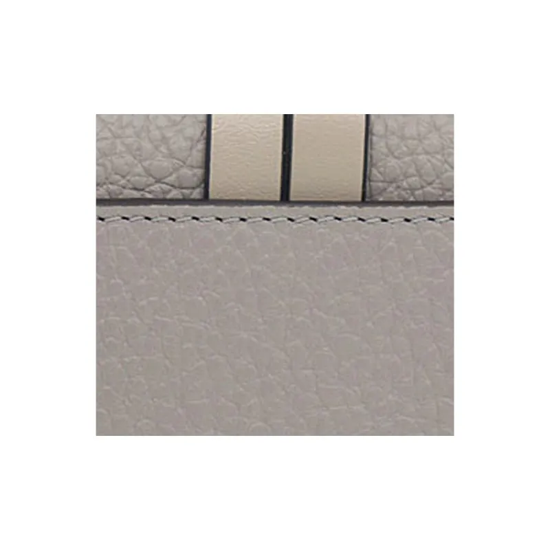 Chloe Alphabet Leather Coin Purse Women's Cashmere Gray-8