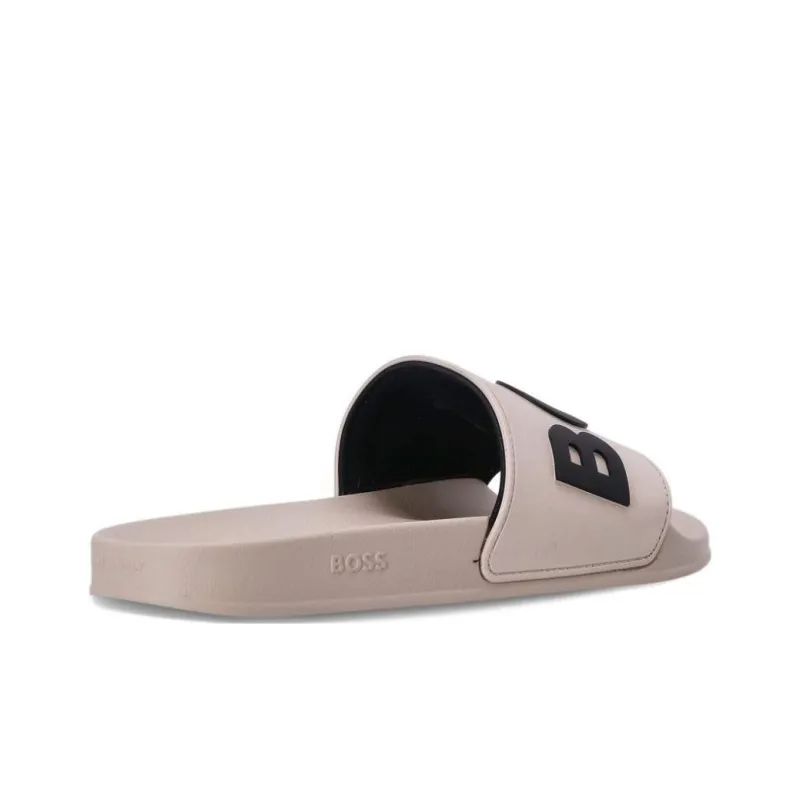 BOSS Logo-debossed Moulded-footbed Slides-3