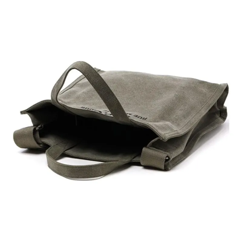 A.P.C Canvas Tote Bag Shopping Bag Portable Canvas Bag Shoulder Bag Unisex Green-4