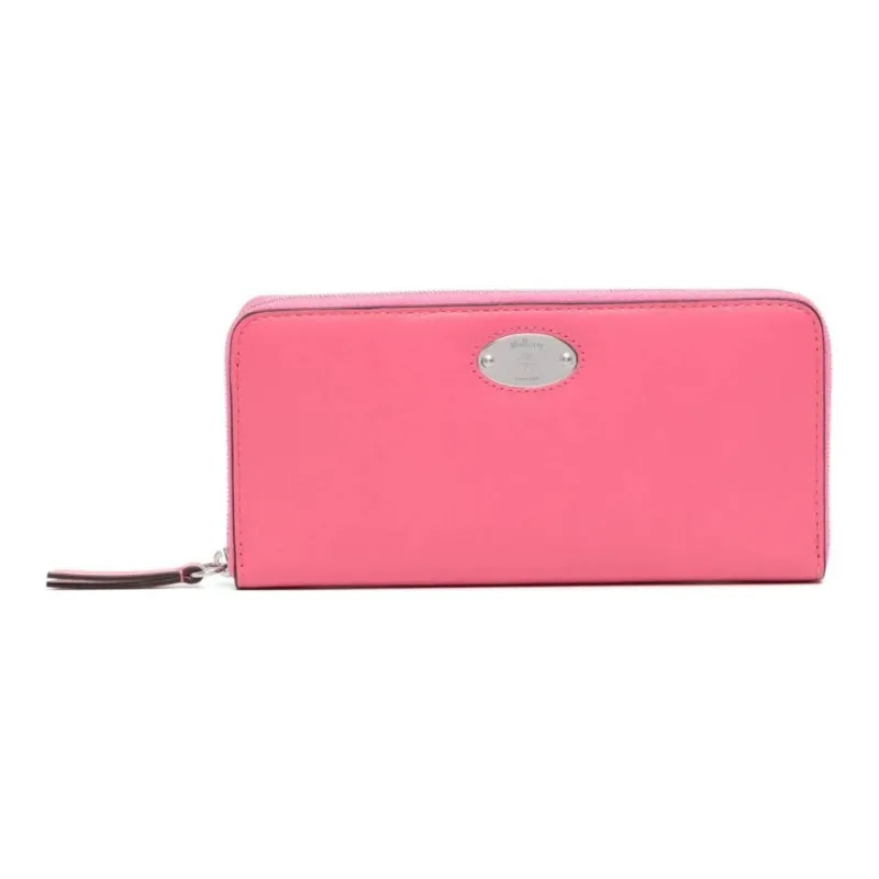 Mulberry Calfskin Wallet Women's Blush Pink Red-0