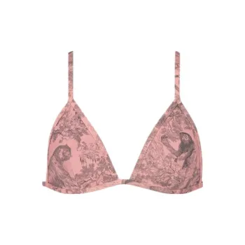 DIOR All Over Patterned Tied Bikini Top