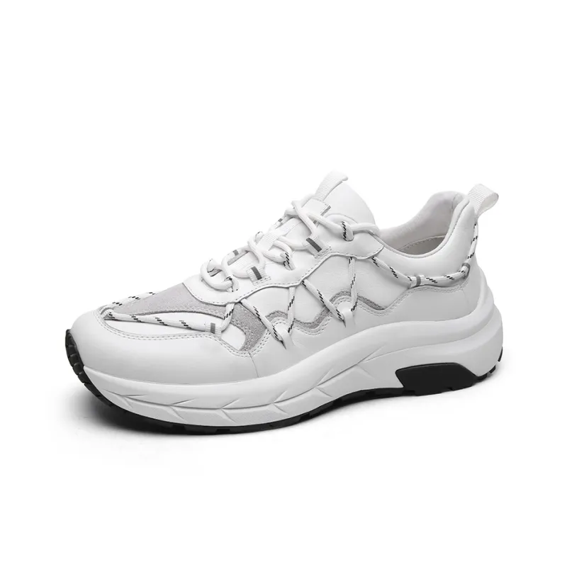 CROWN Running Shoes Men's White One Yard Larger-1