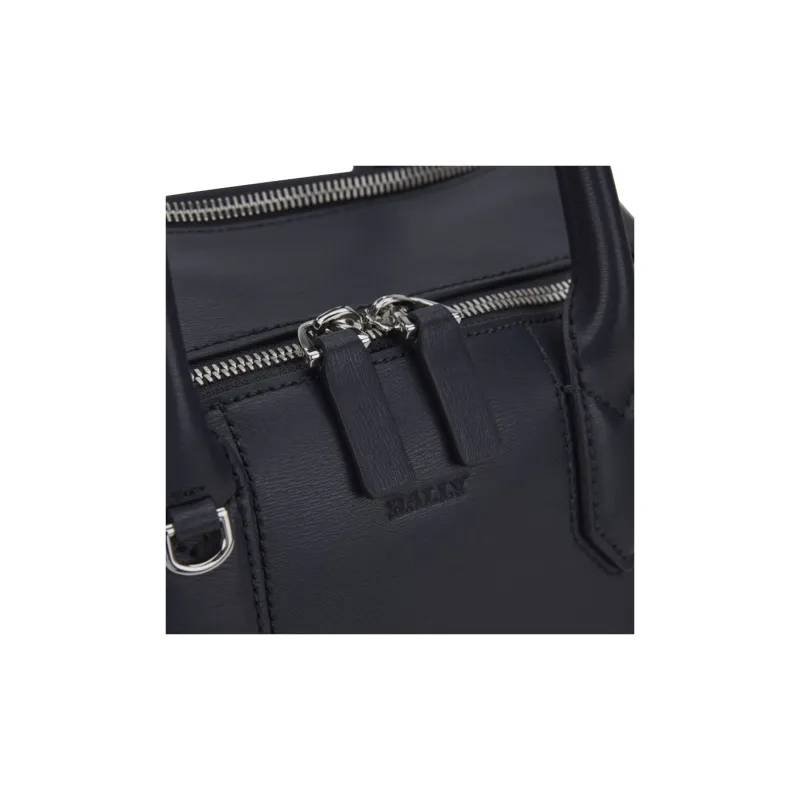 BALLY Cow Leather Backpack Medium Size Men's Black-3