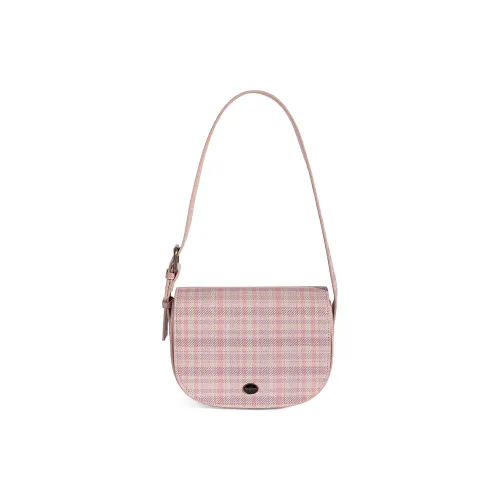 MQ&DR Shoulder Bags Pink Purple Plaid