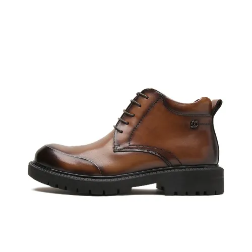 S.T.Dupont Ankle Boots Men Chocolate