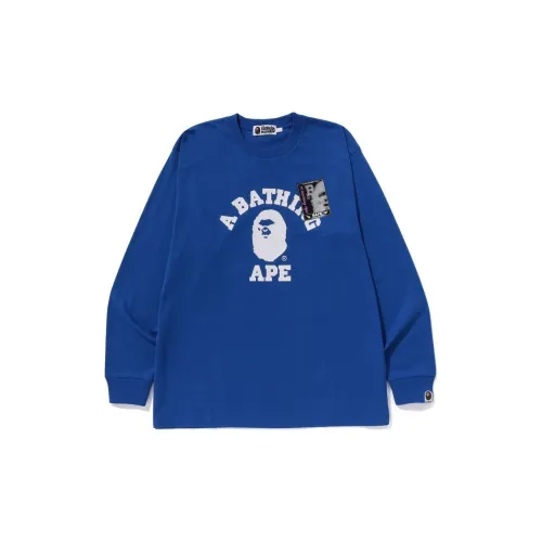 BAPE Mad Face College Long Sleeve Tee 