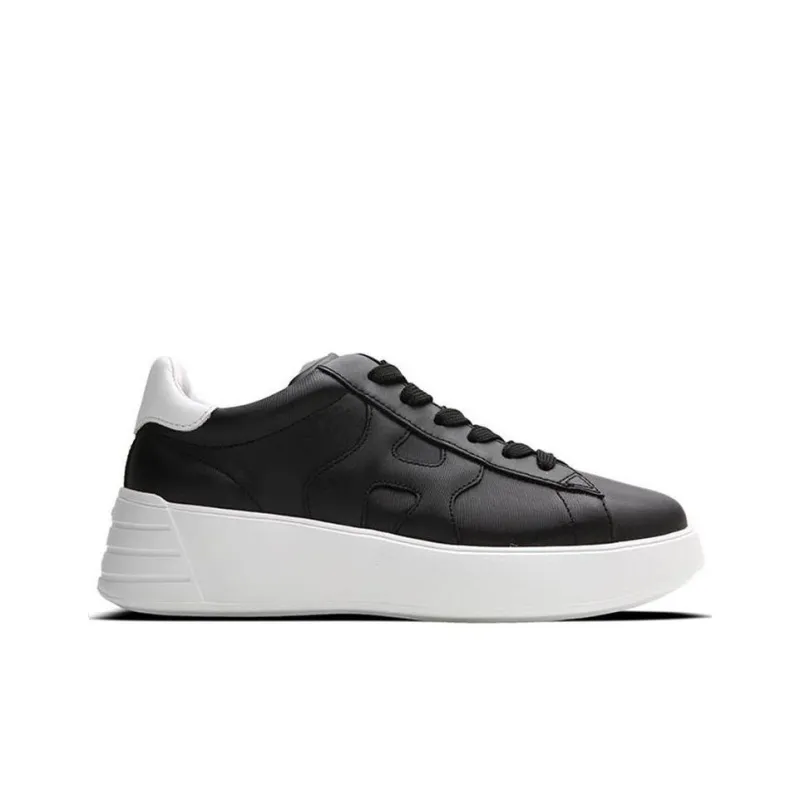 HOGAN Rebel Cushioning, Slip Resistant, And Abrasion Resistant Low Top Athletic Shoes Women's Black-1