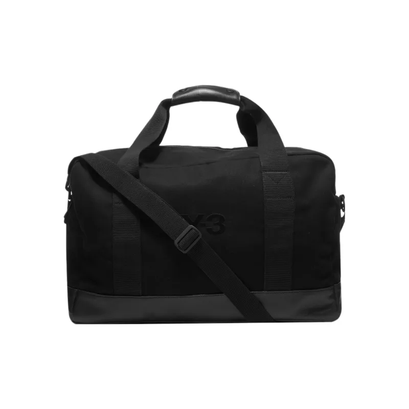 Y 3 Cotton Travel Bag, Gym Bag, Shoulder Bag, Crossbody Bag, Handbag Unisex Black-3