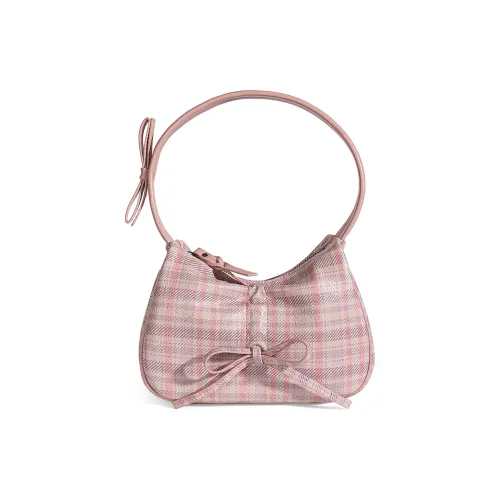 MQ&DR Shoulder Bags Pink Purple Plaid