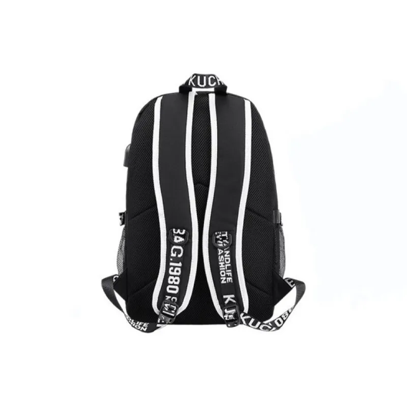 MingLu Oxford Backpack Regular Unisex Black-2