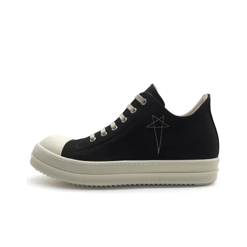 Rick Owens DRKSHDW Skateboard Shoes Women's Low-Top Black