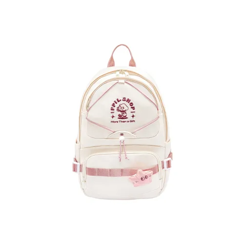 Rainbow Girl Polyester Backpack Regular Women's Beige/Green/Black