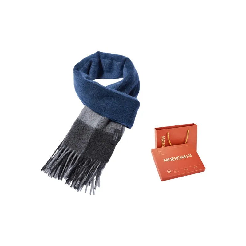 MOERCIAN 100 Sheep Wool Knit Scarves Unisex-1