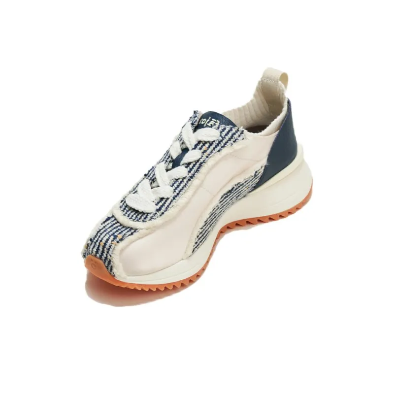 FAJO Height Increasing Low Top Casual Shoes Unisex Blue Beige-2
