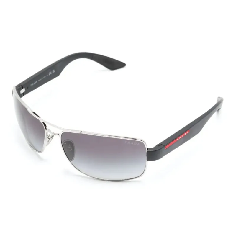 PRADA Eyewear Rectangle-frame Logo-print Sunglasses-1