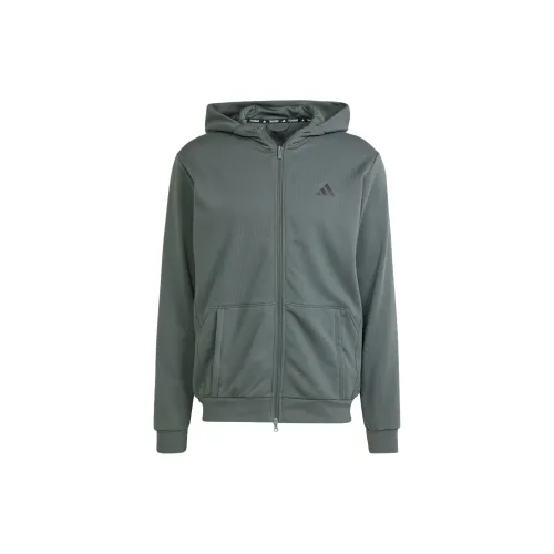 Adidas Pump Workout Hoodie Jackets Coats Men's Green