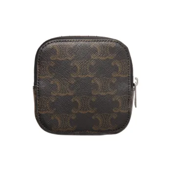 CELINE Triomphe Canvas Wallet Men's Brown