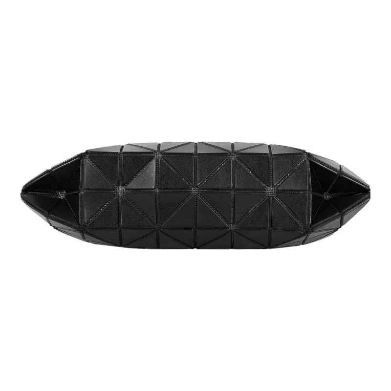 ISSEY MIYAKE Polyvinyl Chloride Resin Baguette Shoulder Bag, Handbag Trumpets Unisex Matte Black-4