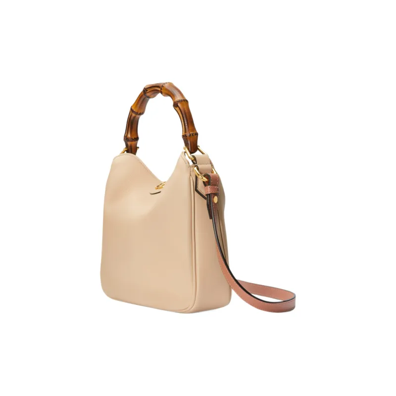 GUCCI Diana Leather Portable Crossbody Bag, Shoulder Bag Trumpets Women's Light Beige-2
